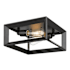 Golden Lighting Smyth 2 Light 12" Wide Flush Mount Square Ceiling Fixture Gunmetal Bronze